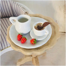 Stawberry and Coffee Set - Plates, Jug, Coffee and Strawberries - Miniature