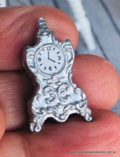 Silver Mantle Clock - miniature