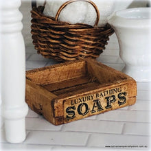 Dollhouse miniature vintage style old soap crate