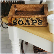 Dollhouse miniature vintage style old soap crate