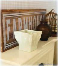 Modern White Planter Pot - Miniature