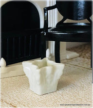Modern White Planter Pot - Miniature