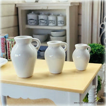 Dollhouse White pitchers vases set