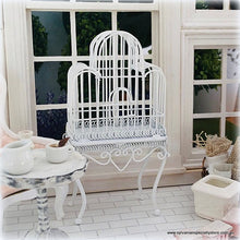 White Bird Cage  - Miniature