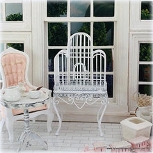 White Bird Cage  - Miniature