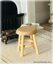 Wooden Stool - 3cm high - Miniature
