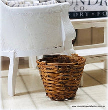 Wicker Basket - 2cm high- Handle is optional - Miniature