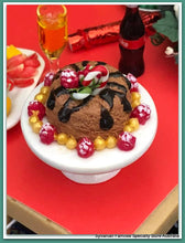 Dollshouse Christmas miniature dessert pudding