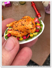 Christmas miniature turkey dollshouse size