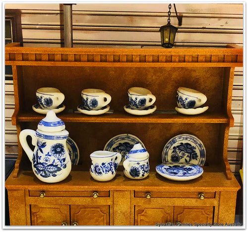 Blue Coffee Set - 15 piece set