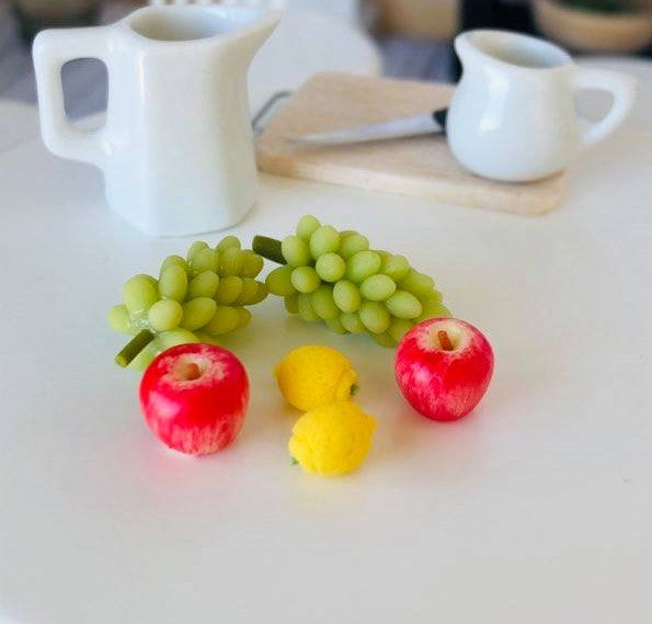 Fruit: Grapes, Apples, Lemons - Miniature