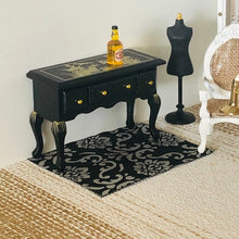 Modern Rug - Black & Gray - Miniature