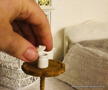 White Jar with removeable Lid - Miniature