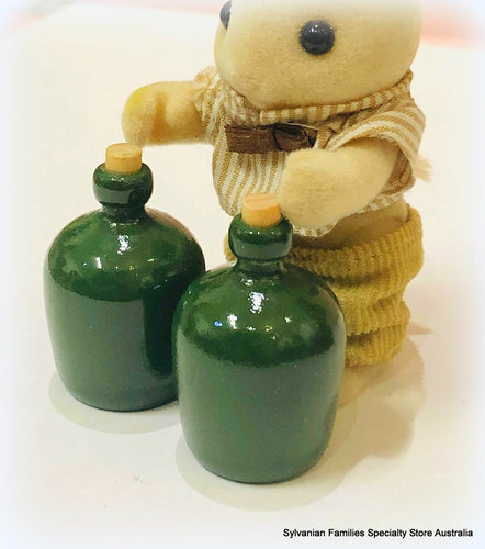 Sylvanian Families grandpa rabbit carboy bottles home brew pub