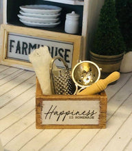 Dollhouse miniature kitchen accessories Happiness is homemade