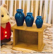 Blue Vases x 3 - Miniature