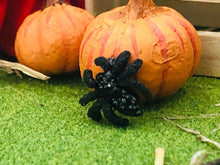 Miniature dollshouse spiders Halloween accessory