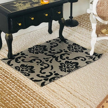 Modern Rug - Black & Gray - Miniature