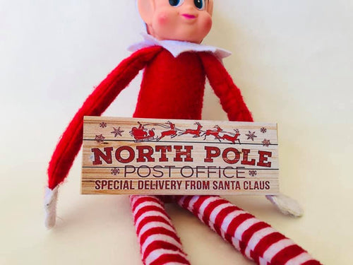 North Pole post office sign