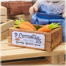 P Cottontail Crate of Carrots  - Miniature