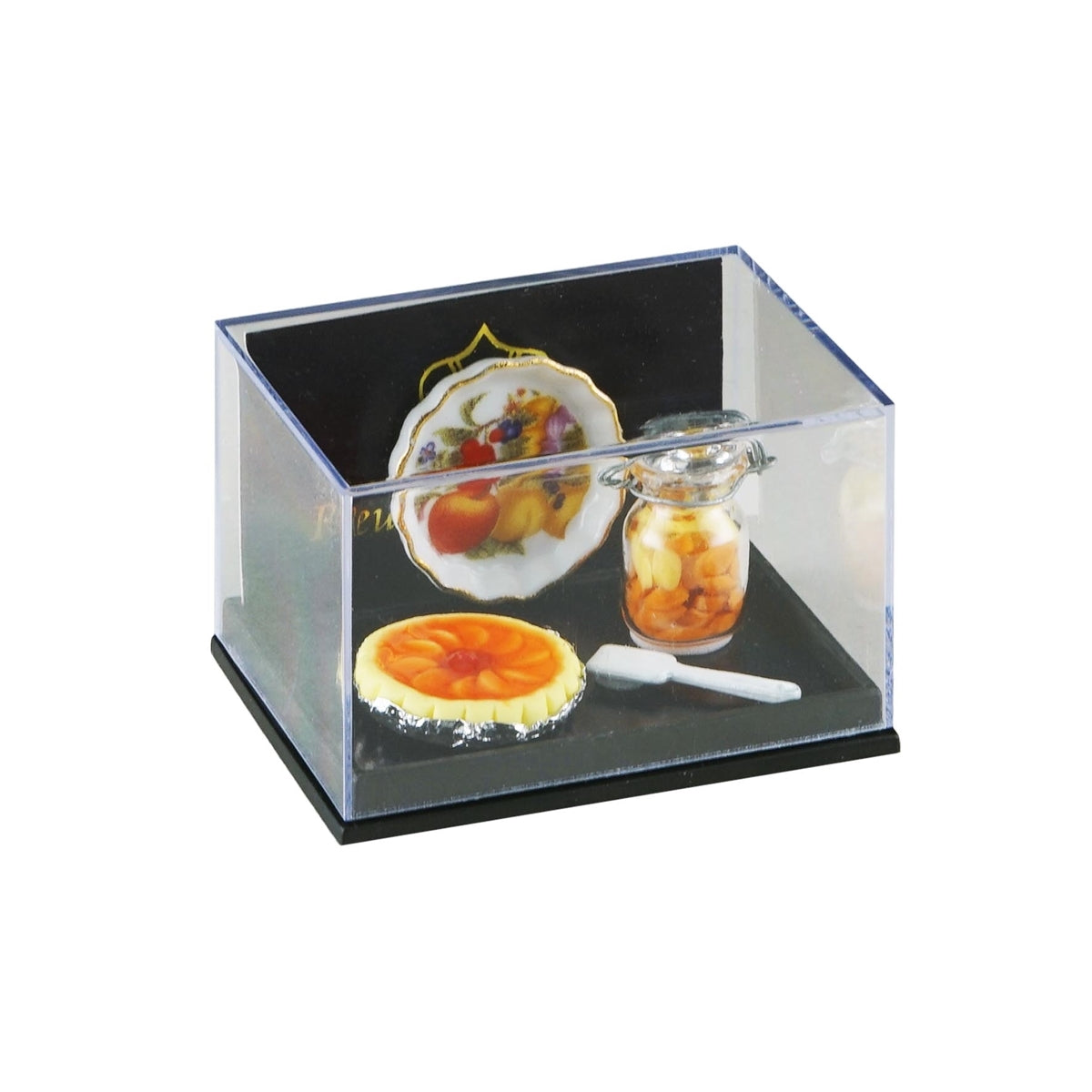 Reutter Porcelain Peach Tarte Set - Miniature