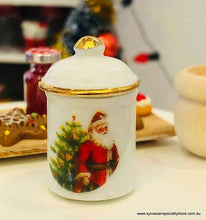 Reutter porcelain doll house miniature Christmas jars