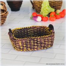 Reutter porcelain faux weave bread basket small