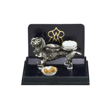 Reutter porcelain miniature dog daschund food bowl holder