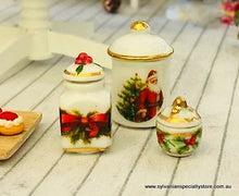 Christmas Jars - Set of 3 -  Miniature