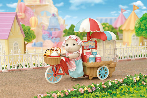 Sylvanian Families Popcorn Delivery Trike with Sheep figure