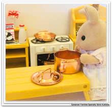 Sylvanian Families Kitchen Copper pots