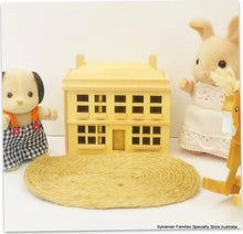 Wooden Dollhouse -Unpainted - 7 cm high