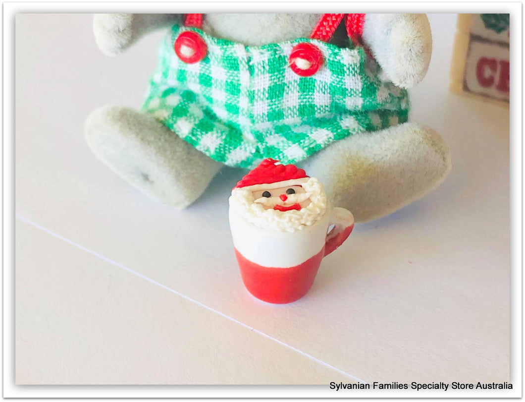 Sylvanian Families elephant Christmas santa mug