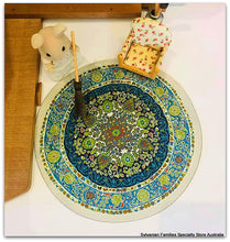 Sylvanian FAmilies home round blue rug