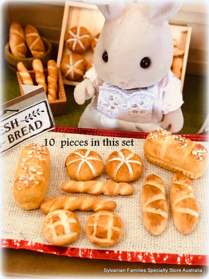 Sylvanian Families bakery bread market loaves
