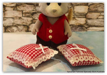 Red Cushions - x 2 - Miniature