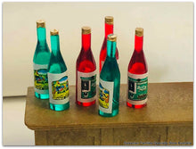 Dollshouse miniature bottles
