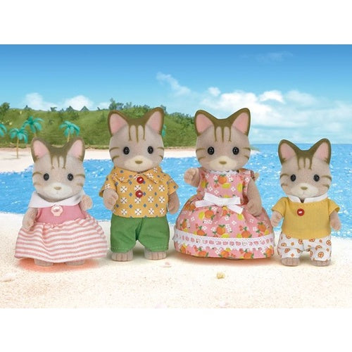 Sylvanian Families Striped Cat Family