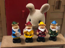 Garden Gnomes x 4 - miniature