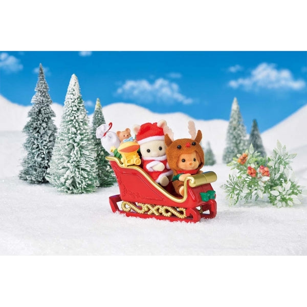Sylvanian Families Baby Sleigh Ride Set Australia Christmas set