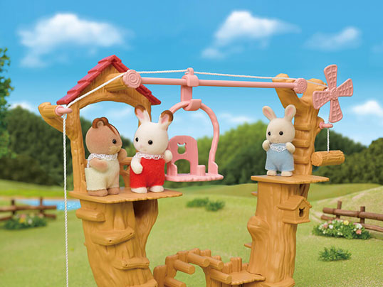 Fun at the Sylvanian Baby Ropeway Park