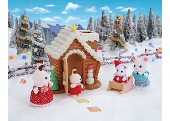 Sylvanian Families NEW Christmas Gingerbread Playhouse - it's too cute!