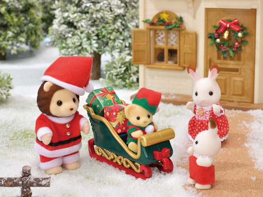 Sylvanian Familes Lion's Winter Sleigh limited edition Christmas