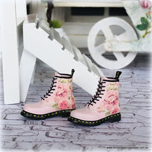 Dollhouse minaiture blooming pink doc martin boots