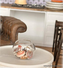 Glass Bowl -  With Pink and Grey Shells - Miniature