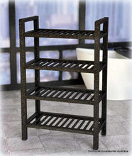 Dollhouse miniature bathroom storage rack shelviing set modern