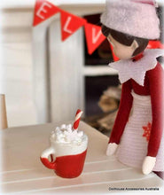 Dollhouse hot Cocoa Christmas scene