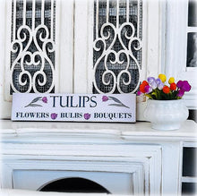 Sign - Tulips 8cm length - Miniature