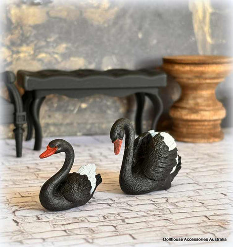 Dollhouse black swans halloween apothecary haunted house