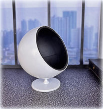 Ball Chair - Black and White - Miniature